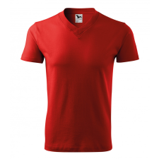 Malfini ADL102 V-nyakú póló (piros, XXL) Malfini munkaruha