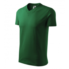 Malfini ADL102 V-nyakú póló (üvegzöld, XL) Malfini