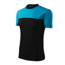 Malfini ADL109 COLORMIX Póló (türkizkék/fekete, XL) Malfini munkaruha