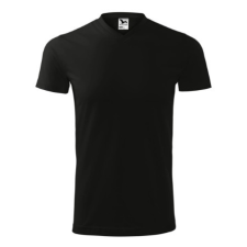 Malfini ADL111 HEAVY V-nyakú póló (fekete, XL) Malfini munkaruha