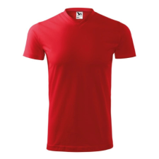 Malfini ADL111 HEAVY V-nyakú póló (piros, XL) Malfini munkaruha
