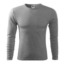 Malfini ADL119 FIT-T Hosszú ujjú férfi póló (sötétszürke, XL) Malfini munkaruha