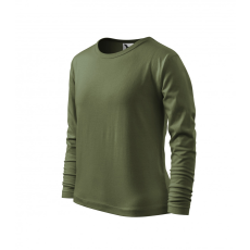 Malfini ADL121 FIT-T Hosszú ujjú gyerek póló (kheki, 158 cm/12 éves) Malfini