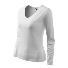 Malfini ADL127 ELEGANCE V-nyakú Női póló (fehér, XXL) Malfini
