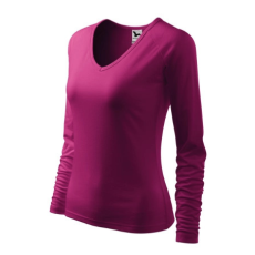 Malfini ADL127 ELEGANCE V-nyakú Női póló (rododendron, XXL) Malfini