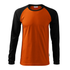 Malfini ADL130 STREET LS Hosszú ujjú férfi póló (narancs, 3XL) Malfini munkaruha