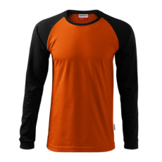 Malfini ADL130 STREET LS Hosszú ujjú férfi póló (narancs, 4XL) Malfini
