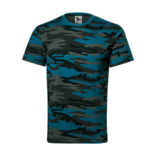 Malfini ADL144 CAMOUFLAGE Terepszínű póló (terepszín petrol kék, XL) Malfini munkaruha