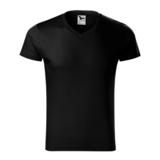 Malfini ADL146 SLIM FIT V-nyakú Férfi póló (fekete, 3XL) Malfini munkaruha