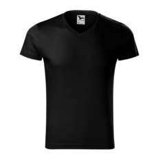 Malfini ADL146 SLIM FIT V-nyakú Férfi póló (fekete, XXL) Malfini