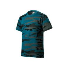 Malfini ADL149 CAMOUFLAGE Terepszínű gyerek póló (terepszín petrol kék, 158 cm/12 éves) Malfini