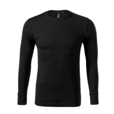 Malfini ADL159 MERINO RISE Merino Gyapjú Hosszú ujjú Férfi Póló (fekete, 3XL) Malfini munkaruha