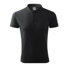 Malfini ADL203 PIQUE Galléros férfi póló (ébenszürke, XL) Malfini