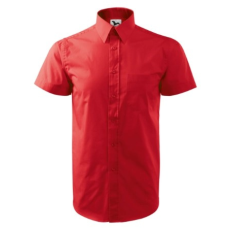 Malfini ADL207 CHIC Rövid ujjú férfi ing (piros, 3XL) Malfini