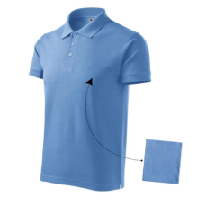 Malfini ADL212 COTTON Galléros férfi póló (égszínkék, L) Malfini