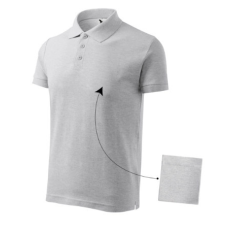 Malfini ADL212 COTTON Galléros férfi póló (világos szürke, 3XL) Malfini