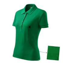 Malfini ADL213 COTTON Galléros női póló (fűzöld, XS) Malfini munkaruha