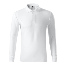 Malfini ADL221 PIQUE Galléros hosszú ujjú férfi póló (fehér, 3XL) Malfini