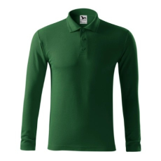 Malfini ADL221 PIQUE Galléros hosszú ujjú férfi póló (üvegzöld, 3XL) Malfini