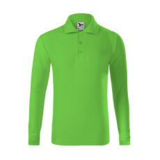 Malfini ADL241 PIQUE Hosszú ujjú gyerek póló (almazöld, 122 cm/6 éves) Malfini
