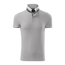 Malfini ADL256 COLLAR UP Galléros férfi póló (ezüst, 3XL) Malfini