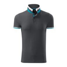 Malfini ADL256 COLLAR UP Galléros férfi póló (világos antracit, 3XL) Malfini