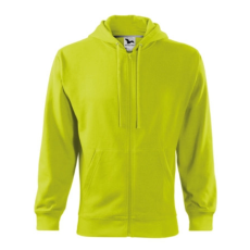 Malfini ADL410 TRENDY ZIPPER Cipzáros férfi pulóver (lime, L) Malfini