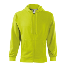 Malfini ADL410 TRENDY ZIPPER Cipzáros férfi pulóver (lime, XXL) Malfini munkaruha