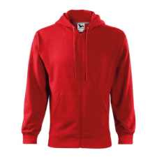 Malfini ADL410 TRENDY ZIPPER Cipzáros férfi pulóver (piros, L) Malfini munkaruha