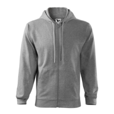 Malfini ADL410 TRENDY ZIPPER Cipzáros férfi pulóver (sötétszürke, M) Malfini munkaruha