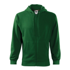 Malfini ADL410 TRENDY ZIPPER Cipzáros férfi pulóver (üvegzöld, M) Malfini