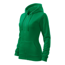 Malfini ADL411 TRENDY ZIPPER Cipzáros női pulóver (fűzöld, L) Malfini női pulóver, kardigán