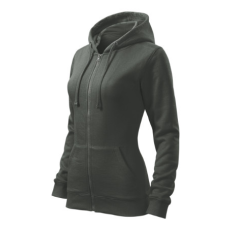Malfini ADL411 TRENDY ZIPPER Cipzáros női pulóver (sötét palakő, XL) Malfini