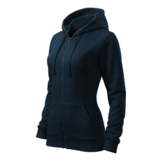 Malfini ADL411 TRENDY ZIPPER Cipzáros női pulóver (tengerkék, S) Malfini