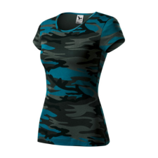 Malfini ADLC22 CAMO PURE Női terepszínű póló (terepszín kék, XXL) Malfini munkaruha
