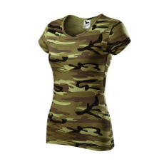 Malfini ADLC22 CAMO PURE Női terepszínű póló (terepszín zöld, M) Malfini