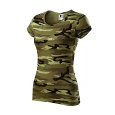 Malfini ADLC22 CAMO PURE Női terepszínű póló (terepszín zöld, XL) Malfini