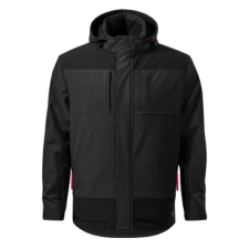 Malfini ADLW55 VERTEX Téli softshell kabát (ébenszürke, 3XL) munkaruha