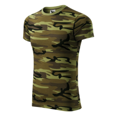 Malfini Camouflage póló unisex zöld terepszín M