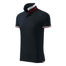 Malfini Collar Up galléros póló férfi szürkéskék 3XL