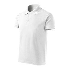 Malfini Cotton galléros póló férfi fehér L