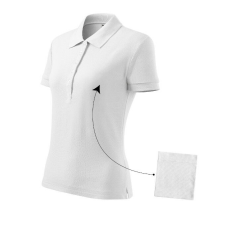 Malfini Cotton galléros póló női fehér L munkaruha