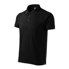 Malfini Cotton Heavy galléros póló férfi fekete 2XL
