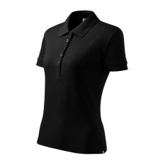 Malfini Cotton Heavy galléros póló női fekete XS