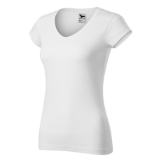 Malfini Fit V-neck póló női fehér XS