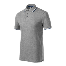 Malfini Galléros póló férfi Focus 232 sötétszürke melírozott S méret