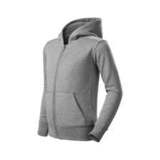 Malfini Gyermek pulóver, Trendy Zipper 412, Malfini Grey 158 cm/12 év gyerek pulóver, kardigán
