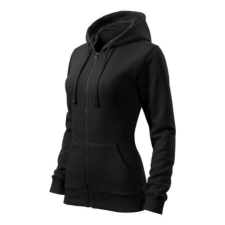 Malfini Női pulóver, Trendy Zipper 411, Malfini S Fekete női pulóver, kardigán