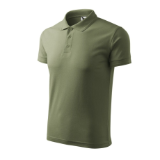 Malfini Pique Polo galléros póló férfi khaki M