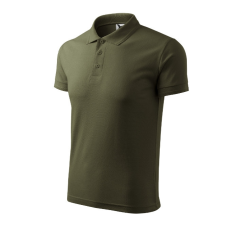 Malfini Pique Polo galléros póló férfi military 2XL
